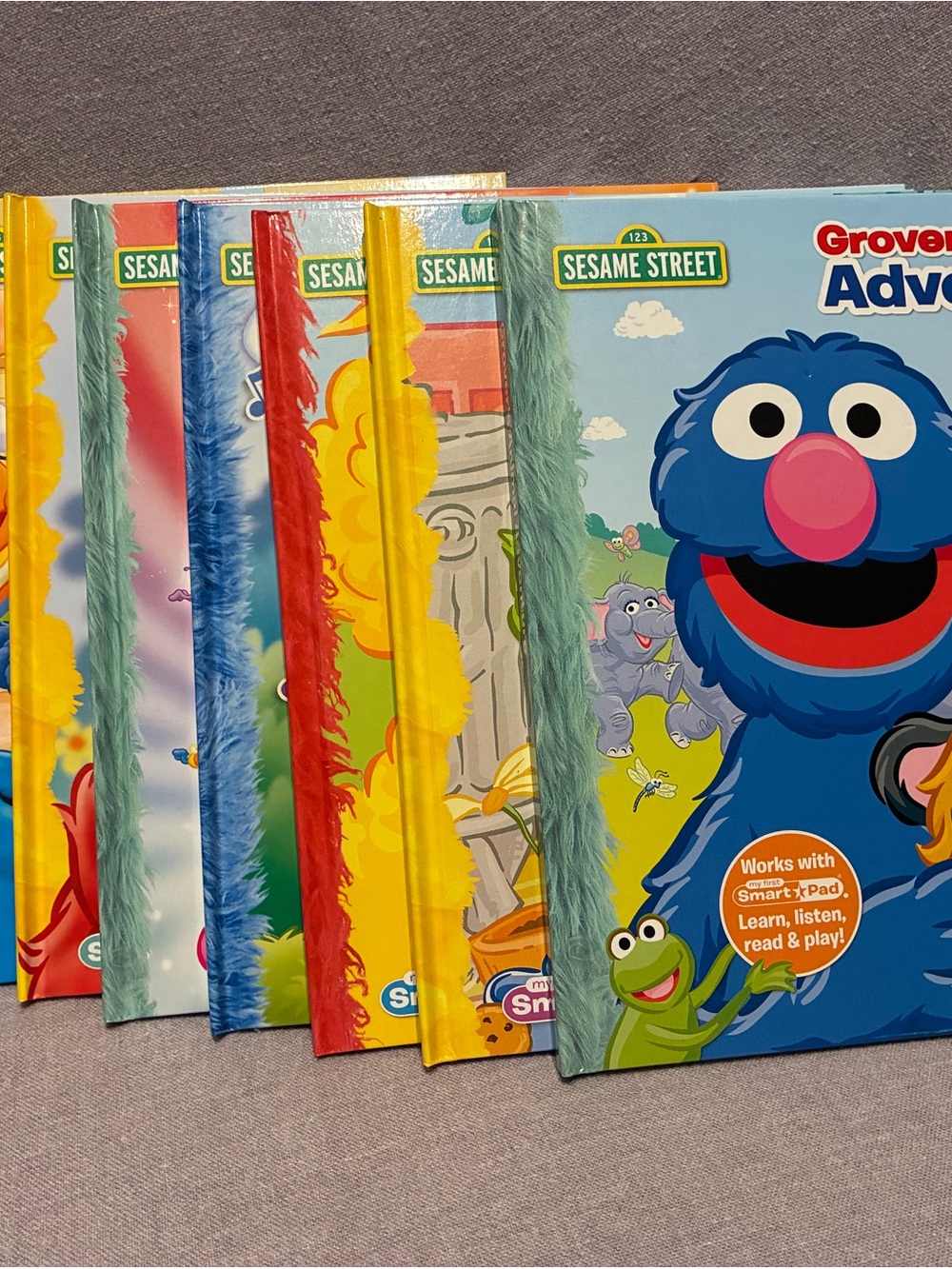 Sesame Street Grover & Friends Hardcover Set - Blue, Yellow, Red, Green